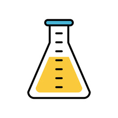 Wall Mural - tube test laboratory isolated icon