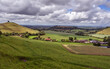 View towards Cadbury Castle - Bronze and Iron Age Hillfort in Somerset in England