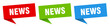 news banner. news speech bubble label set. news sign