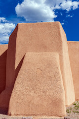 Wall Mural - Rear Buttress Adobe Stucco Construction 