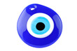 © dnd_project - Glass Turkish eye “Nazar Boncugu” on the white background.
