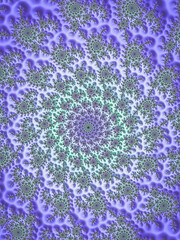 abstract lavender 3d swirl fractal background