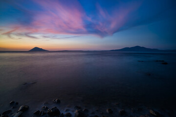 Wall Mural - sunset over the sea