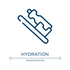 Wall Mural - Hydration icon. Linear vector illustration from bicycle collection. Outline hydration icon vector. Thin line symbol for use on web and mobile apps, logo, print media.