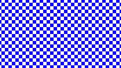 Poster - Amazing white and blue color checker board animation video footage