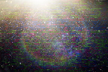 web programming functions on laptop on laptop. it business. python code computer screen. mobile appl