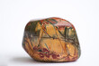 natural large jasper stone on a white background close-up