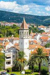 Wall Mural - It's Panoramic view of Historic City of Trogir, Croatia. UNESCO WOrld Heritage Site