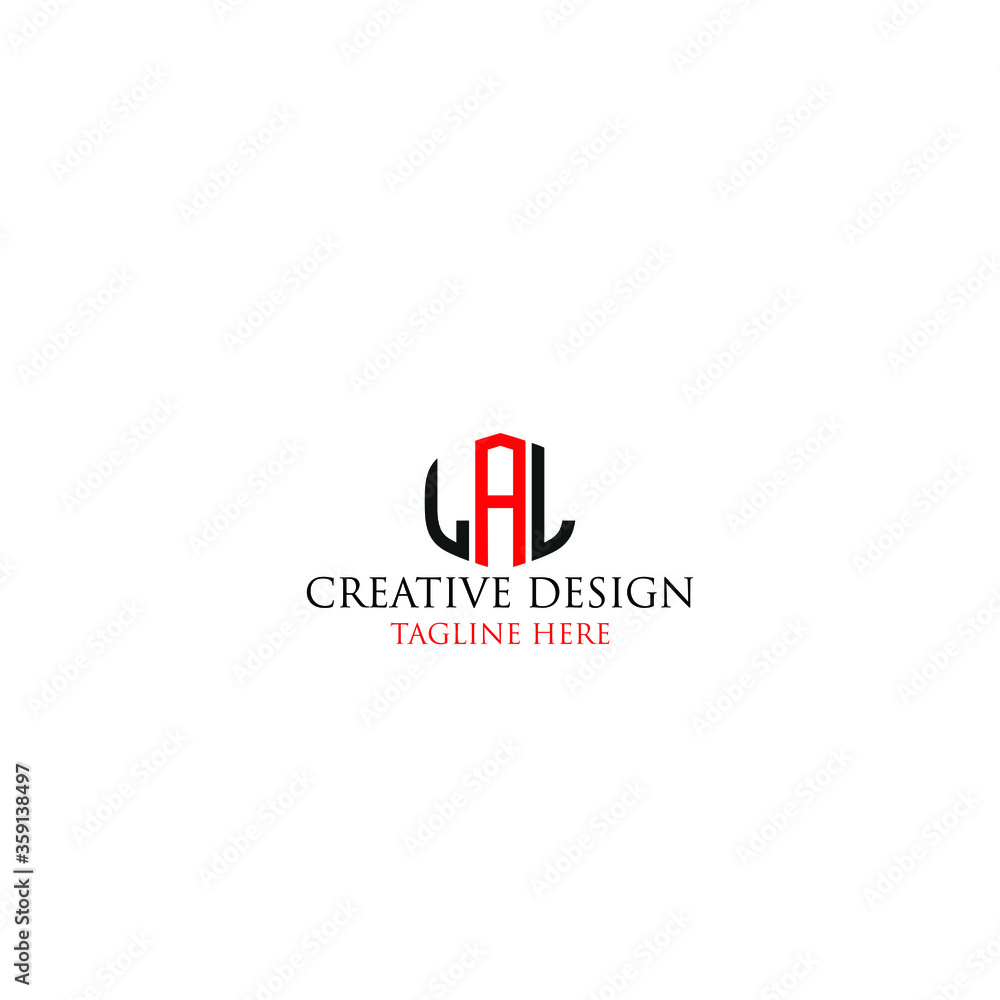 Lal Letters Examples LAL Logo Branding Letter. Vector graphic design. Useful as app icon ...