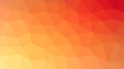 Wall Mural - Orange red background with triangular polygons.Abstract low poly pattern