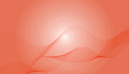 Abstract red background with waves,Lite Red Illustration Background.