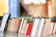 © ANGHI - Library, shelves with books. Textbooks