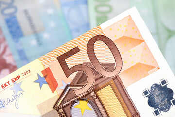 Wall Mural - European banknotes, Euro currency from Europe, Euros.