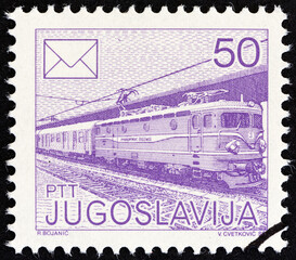 Sticker - Electric train (Yugoslavia 1986)