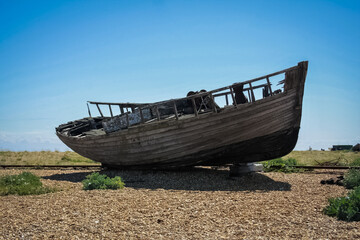 Naklejka na meble old boat on the beach