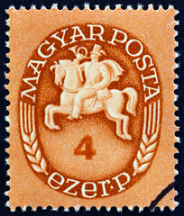 Sticker - Post Rider (Hungary 1946)