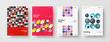 © kitka - Abstract brochure cover vector design. Corporate identity geometric illustration template.