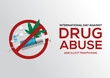 international day against drug abuse and illicit trafficking poster