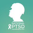 national PTSD awareness day banner