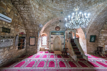 Poster - Prayer hall in Sultan Abdul Majid old mosque in Byblos, Lebanon, one of the oldest city in the world