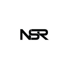 nsr letter original monogram logo design