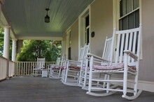 Rocking Chairs On The Porch