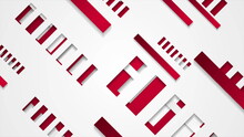 Geometric Red Grey Tech Abstract Background
