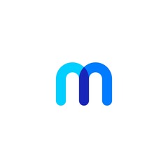 Wall Mural - m letter logo vector icon illustration