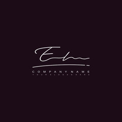 EL initials signature logo. Handwriting logo vector templates. Hand drawn Calligraphy lettering Vector illustration.