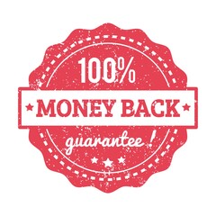 Sticker - money back guarantee label