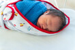 © alenthien - Asia Chinese Newborn baby sleeping. Cute adorable infant asleep.