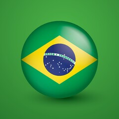 Sticker - brazil flag icon