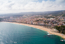 View From Drone Of Lloret De Mar