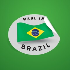 Sticker - made in brazil sticker