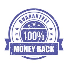 Canvas Print - money back guarantee label