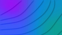 Animation Of Waving Dark Lines Undulating On A Blue And Purple Background