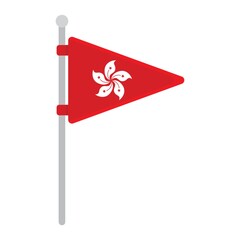 Poster - hong kong flag pennant