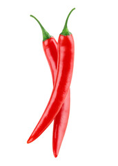 Wall Mural - Two red chili pepper