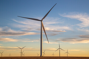 wind turbines farm