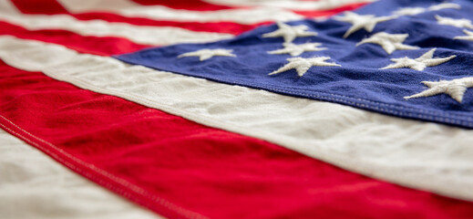 Poster - USA flag, US of America sign symbol background, closeup view