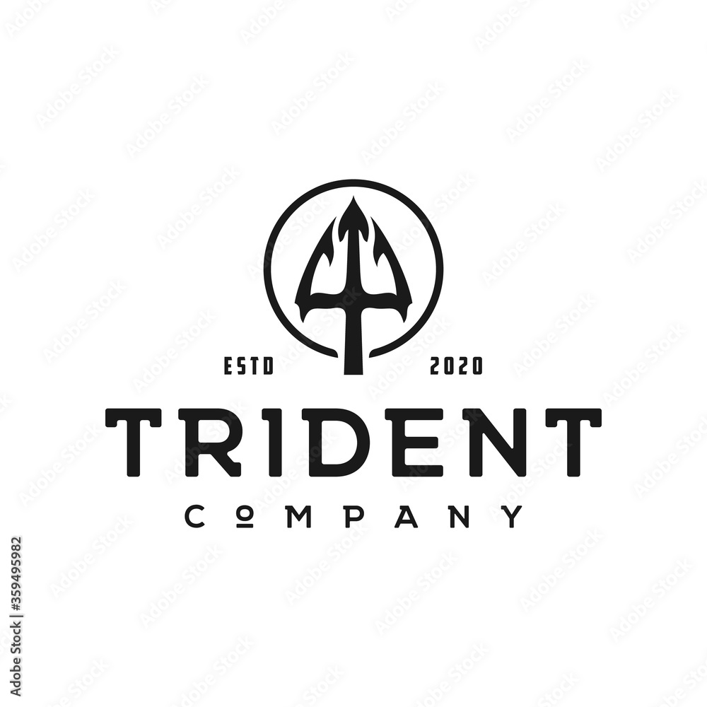 Vintage Circular Trident Neptune God Poseidon Triton King Spear Logo Wall Mural Weasley99 Vintage Circular Trident Neptune God Poseidon Triton King Spear Logo Wall Mural Weasley99