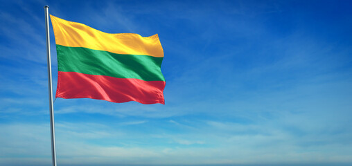 Wall Mural - The National flag of Lithuania