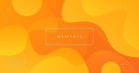 Poster - Trendy yellow geometric background. Abstract summer backdrop vector design.