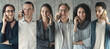 © sebra - Collection of people talking on mobile phone