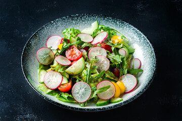 Wall Mural - fresh radish healthy salad.