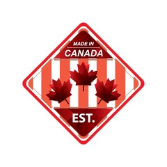 Sticker - made in canada design