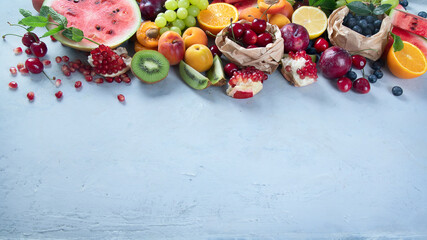 Fresh healthy fruits