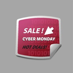 Poster - cyber monday sale sticker