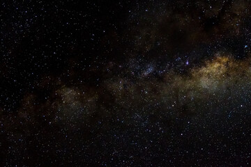 Wall Mural - stars and galaxy outer space sky night universe black starry background of shiny starfield