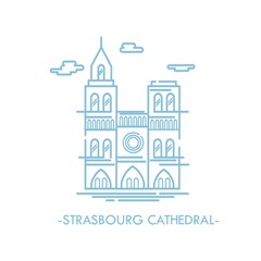 Canvas Print - Strasbourg cathedral